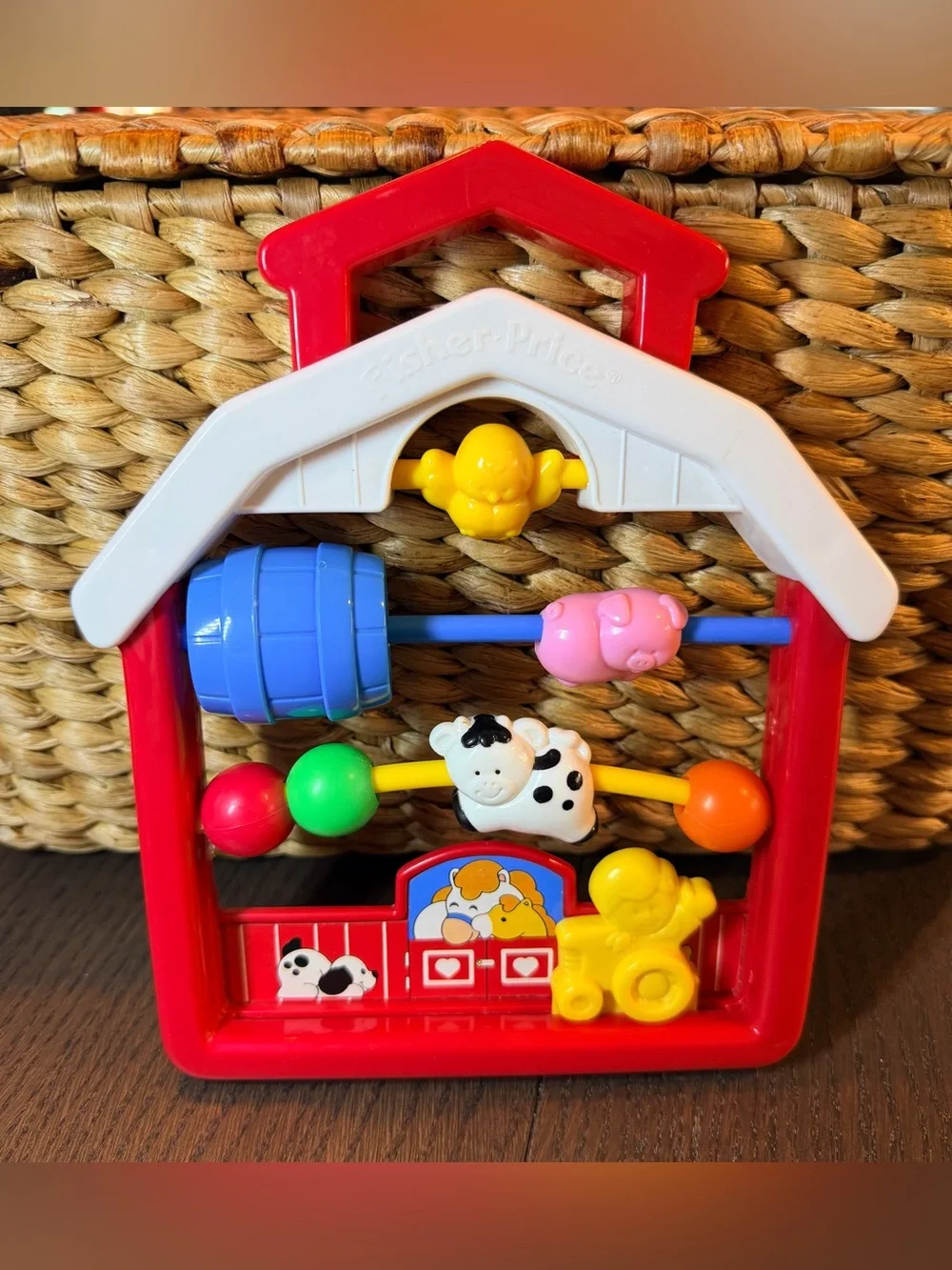 Fisher-Price Vintage 1991 Discovery Beads Farmhouse Toy